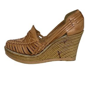 Women's Tan Wedge Sandals